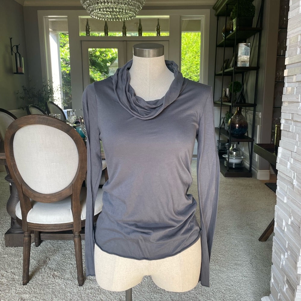 Michael Stars Charcoal Long Sleeve Top
